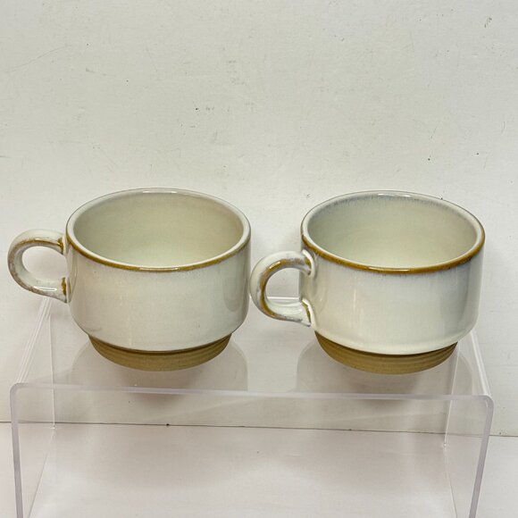 Hearth & Hand Magnolia 10oz Mugs Morning Handsome Beautiful Stoneware Pair of 2 - Picture 3 of 12